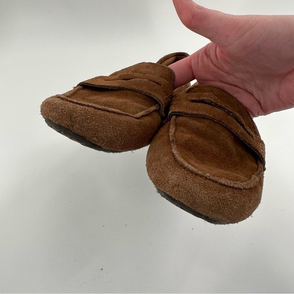 Womens suede flats size 7.5 brown penny loafers 
vintage y2k - Picture 6 of 14